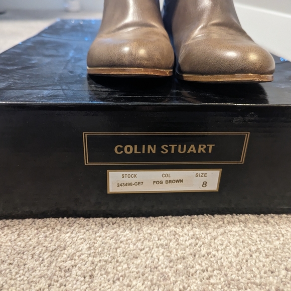 Greige Riding Boots - Picture 4 of 5